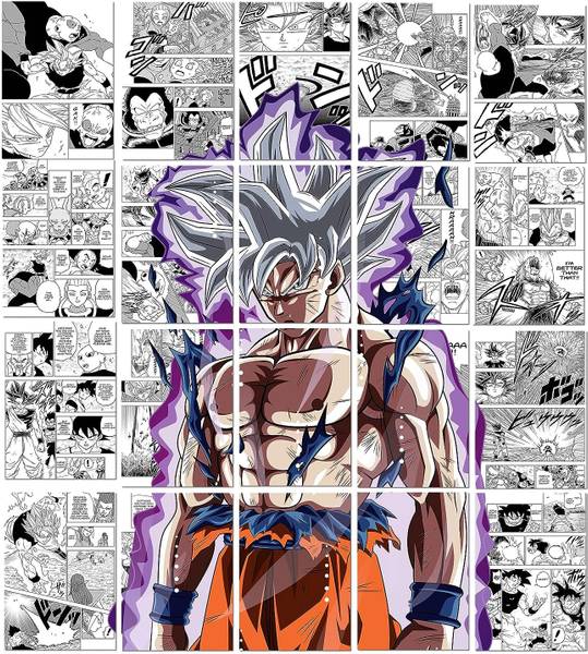 Dragon ball manga anime Manga Panels For Wall A4 Size - Dragon ball manga anime Panel Anime Manga Paper Wall Poster Set Of 12 For Bedroom With Size A4...