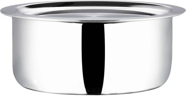 VINOD Platinum Triply Stainless Steel Tope with Stainless Steel Lid Tope with Lid 3.2 L capacity 20 cm diameter