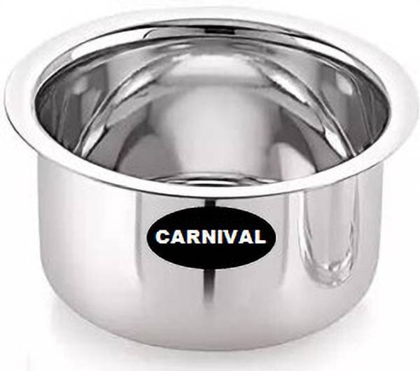CARNIVAL Stainless Steel Patila/Bhagona/Tapeli/Tope Without Lid 1000 ml Tope 1 L capacity 17 cm diameter