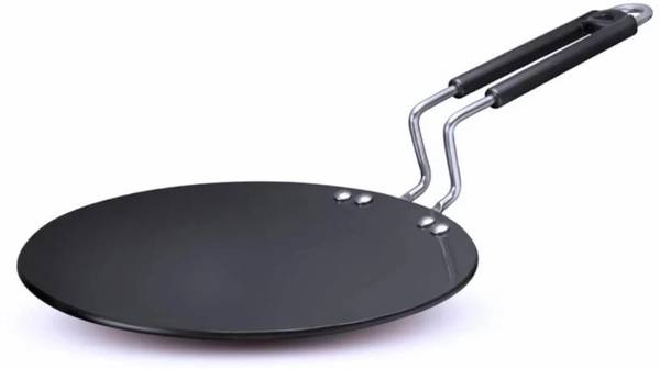 KDEP 2024 Heavy iron roti tawa pan with stainless steel handle Tawa 26 cm diameter