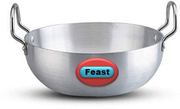 Feast Aluminium Classic Model Kadhai Without Lid Kadhai 29 cm diameter 6 L capacity