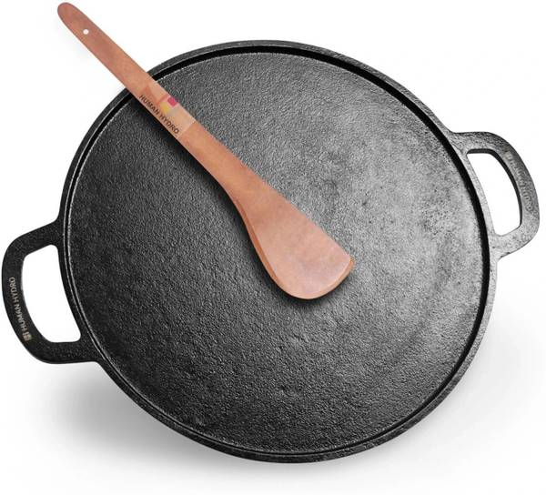 Human Hydro Pre-Seasoned Cast Iron Tawa for Dosa/Chilla | 30cm/11.81 inch, 2.4kg Tawa 30 cm diameter