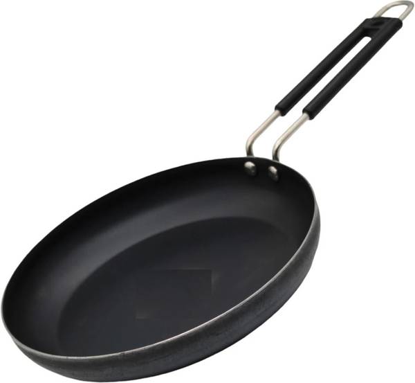 KDEP Fry Pan Tadka Pan Heavy Iron Good Handle Grip Fry Pan 21 cm diameter 1 L capacity