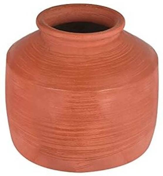 Vismay Clay Water Pot Mitti ka Matka, Pani ka ghada, Matki With Tap (6 Litre) Pot 20 cm diameter 6 L capacity
