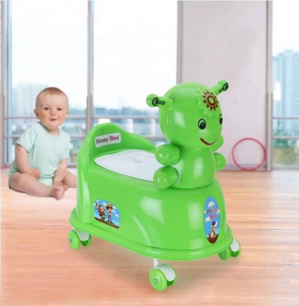 Maanit Froggy face Style Potty Seat with Removable Lid Bowl Ride On Potty Seat