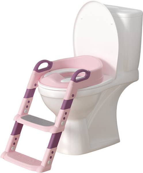KIDDERY Potty Training Seat For Kids 1-5 Years | Toilet Seat | Adjustable Height | Pink Potty Seat