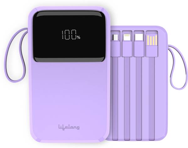 Lifelong 10000 mAh 22.5 W Wireless Compact Pocket Size Power Bank