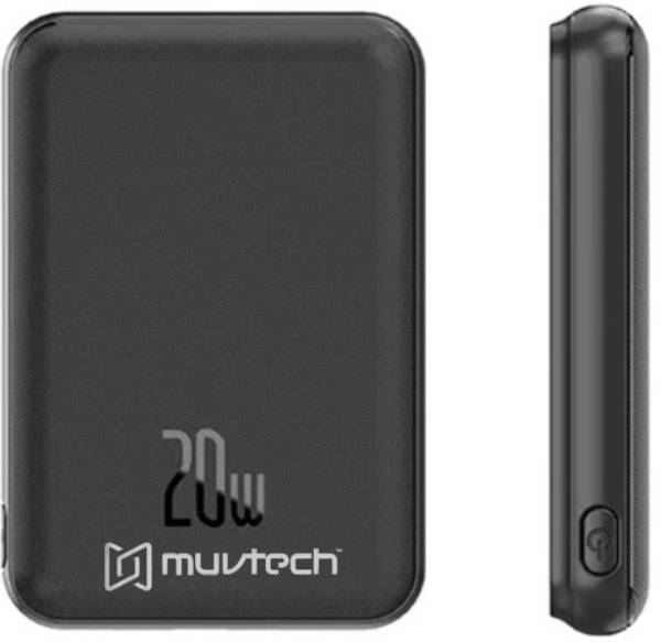 MuvTech 5000 mAh 20 W Wired & Wireless With MagSafe Compact Pocket Size Power Bank