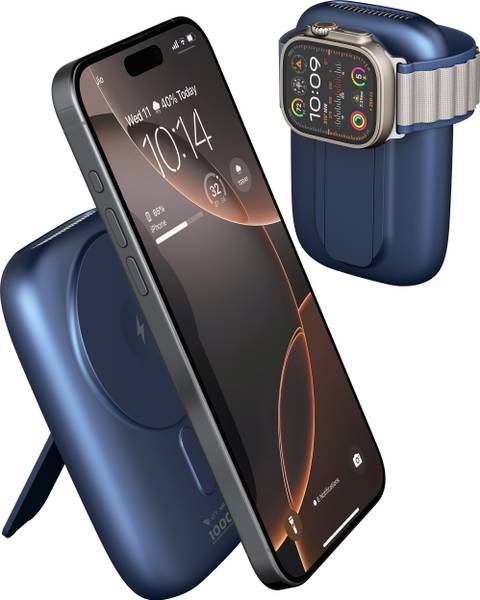 DR VAKU 10000 mAh 15 W Wired & Wireless With MagSafe Pocket Size Power Bank