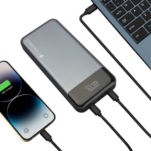 ZEBRONICS 27000 mAh 100 W Slim Power Bank