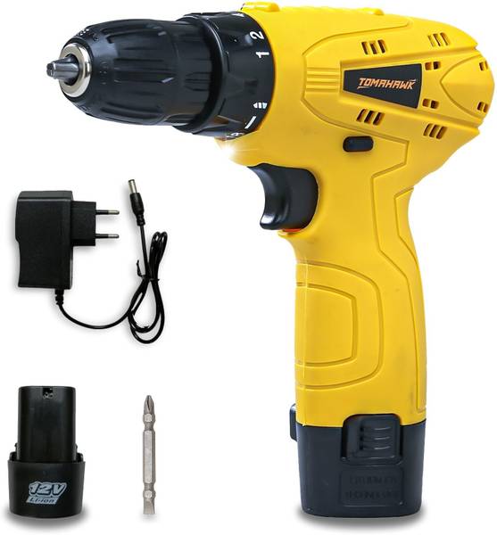 Tomahawk T7386 12V Cordless Screwdriver & Drill Machine -Compact, Lightweight, Powerful Cordless Drill