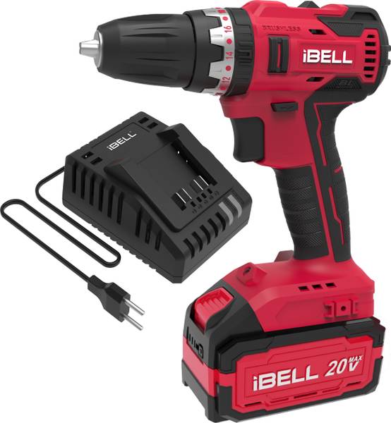 iBELL One Power Series BD20-38 Cordless Impact Drill Brushless 20V 38Nm with 4Ah Battery & Charger Cordless Drill