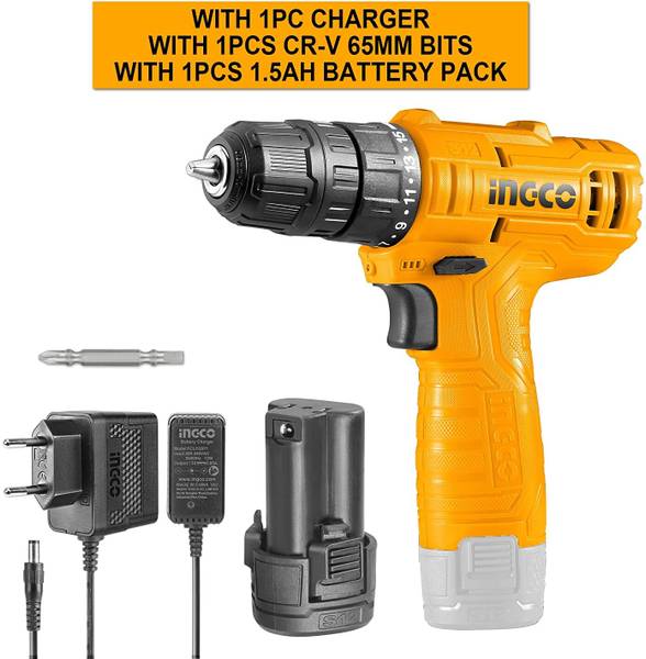 INGCO 12V Lithium-ion Cordless Drill