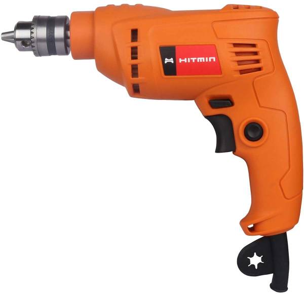 Hit Min HMD6AS8 Corded Drill with Soft Grip Handle, 320 W Motor, 6.5mm Drill Chuck & 0-4200 RPM Pistol Grip Drill