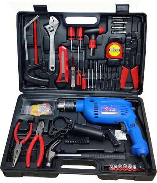 Yking 1388B 750W 13mm Drill Machine Kit | Variable Speed, Reversible Power & Hand Tool Kit