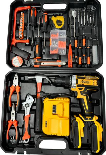 FERVIK FZ-21 Volt Battery operated Screwdriver DOUBLE battery Power & Hand Tool Kit