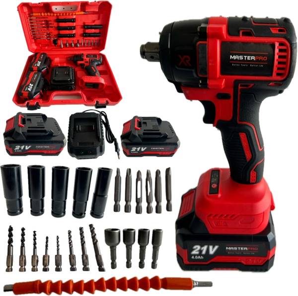 MasterPro MP CLIM CORDLESS BRUSHLESS IMPACT WRENCH 330 NM TORQUE & 3300 RPM WITH 25 TOOLS Cordless Drill