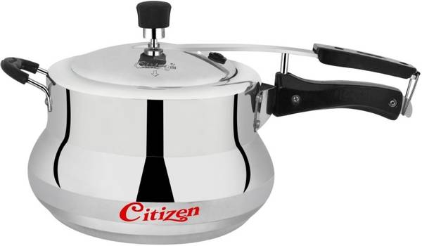 CITIZEN Marvel Mirror Finish Pressure Cooker 3.5 L Inner Lid Induction Bottom Pressure Cooker