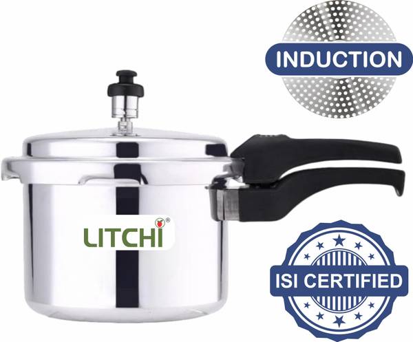 Litchi Aluminium Outerlid IB 2 L Outer Lid Induction Bottom Pressure Cooker