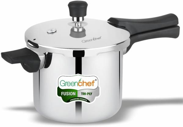 Greenchef Fusion tri ply 5 L Induction Bottom Pressure Cooker