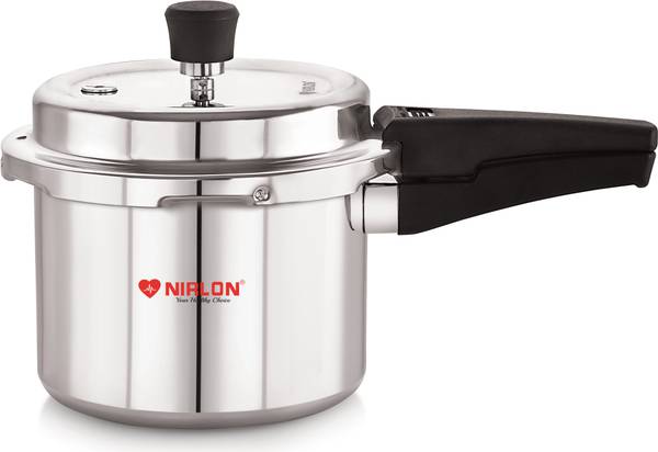 NIRLON Outer Lid Aluminium Pressure Cooker 3 L Pressure Cooker