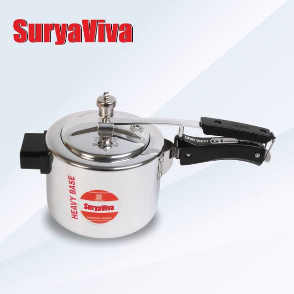SURYAVIVA Pressure Cooker 3Ltr Regular Aluminium Inner Lid Cooker