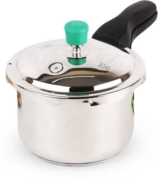 The Indus Valley Stainless steel Outer lid Capsule bottom Pressure cooker 3 L Induction Bottom Pressure Cooker