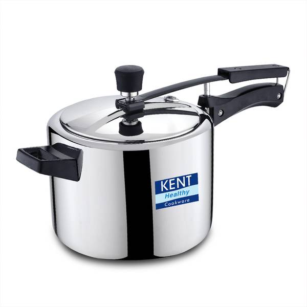 KENT Triply Pressure Cooker with SS Inner Lid 5 L Induction Bottom Pressure Cooker