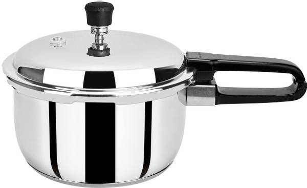 PRISTINE 18/8 Stainless Steel Tri Ply Base 3 L Outer Lid Induction Bottom Pressure Cooker