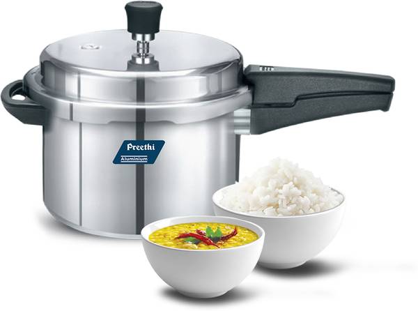 Preethi Preethi Neo 5L Aluminium Outerlid Pressure Cooker (PC 020) 5 L Outer Lid Induction Bottom Pressure Cooker