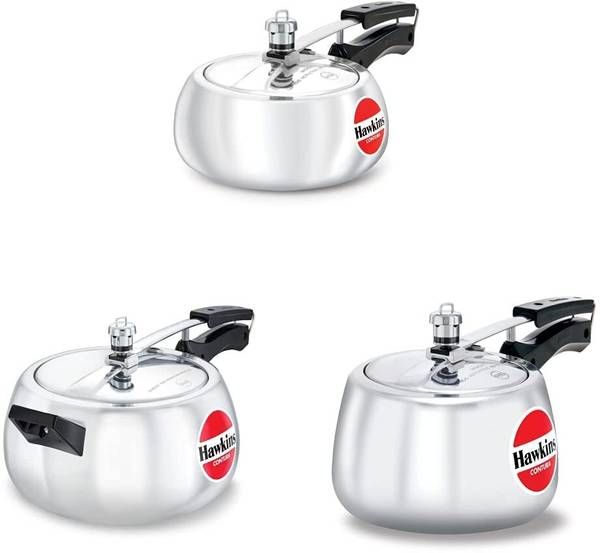 Hawkins Hawkins Aluminium Pressure Cooker 2L 3L and 5L Silver