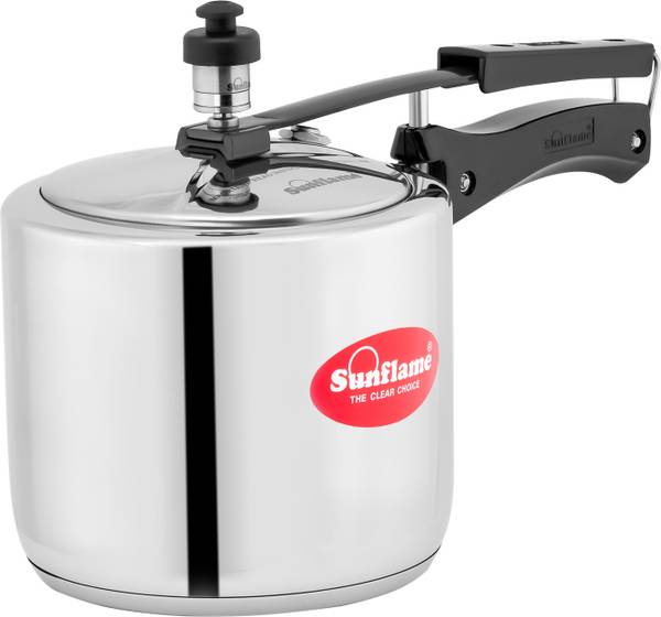 Sunflame Stainless Steel 3 L Inner Lid Induction Bottom Pressure Cooker