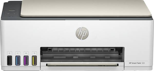 HP Smart Tank All in One 583 Multi-function WiFi Color Ink Tank Printer (Borderless Printing) for Print/Copy/Scan with Up to 4000 pages of Black or 60...