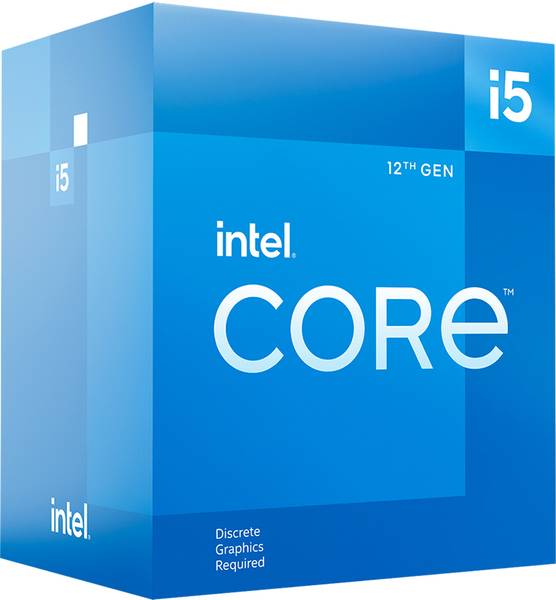 Intel i5-12400F 4.4 GHz Upto 4.4 GHz LGA1700 Socket 6 Cores 12 Threads Desktop Processor  (Blue)