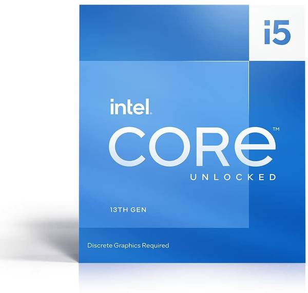 Intel Core i5 13400F (6 Performance Cores and 4 Efficient Cores) 4.6 GHz Upto 4.6 GHz LGA1700 Socket 10 Cores 16 Threads 20 MB Smart Cache 9.5 MB L2 Cache Desktop Processor