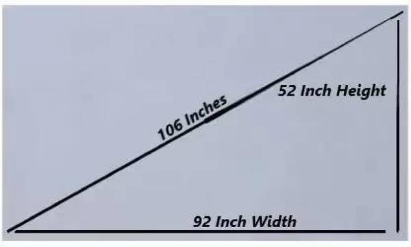 royality 106 Inch ,4K HD 16:9 Portable Video ALR Grey Screen Foldable for Home, Office Projector Screen (Width 235 cm x 132 cm Height)