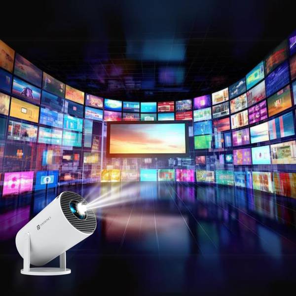 Offtrot Smart 4K LED Projector 720p Resolution 2500 Lumens With Anykast (4500 lm) Portable Projector