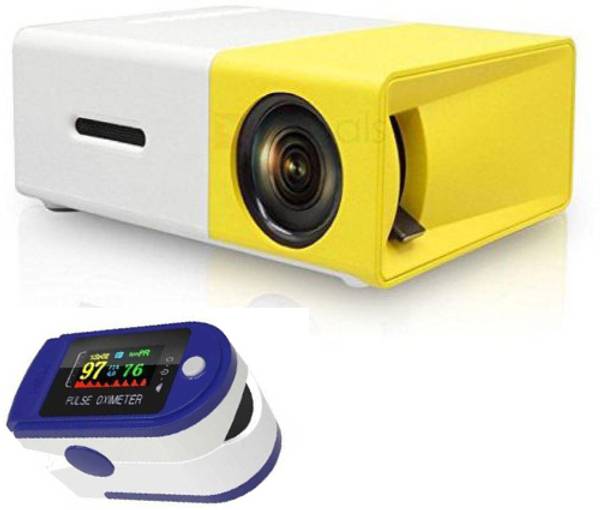 PTCMart Mini Portable Designer LED Projector Device With Free Oximeter (3000 lm) Portable Projector