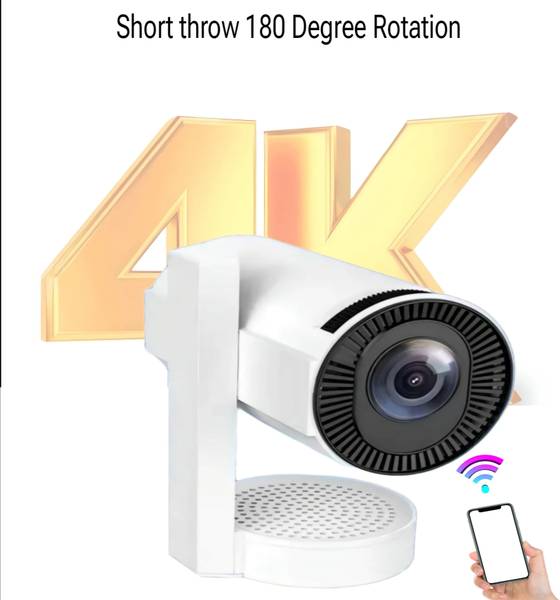 Omex 4K Android Dual Band WiFi6G (400 ANSI) Netflix Prime YouTube Auto Keystone (6000 lm / 1 Speaker / Wireless / Remote Controller) Portable Projecto...