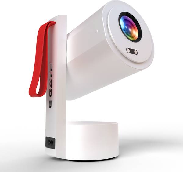 Egate Atom 4X (EO9022) (400 lm) Android 13 | 1080p Native, 4K HDR-HLG | 400 ISO Lumens | Auto (Focus+Keystone) | Max Size 300-Inches (762cm) | USB-HDM...