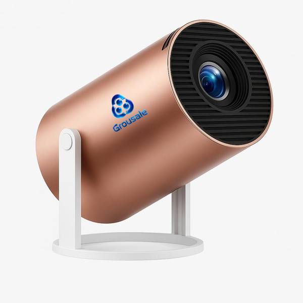 Grousale Rose 2X Smart Projector 4K Support, Android 13, Auto Keystone, WiFi, BT (8400 lm / 1 Speaker / Wireless / Remote Controller) Portable Project...