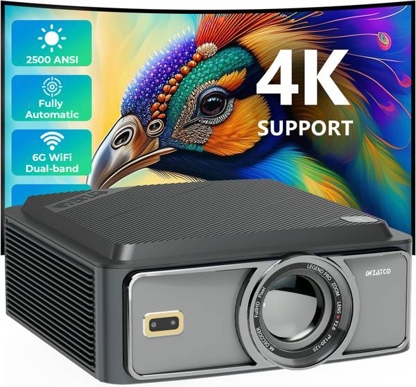 WZATCO Legend Pro, 26000 Lumens, Native 1080P, Fully Automatic, HDMI ARC, Android (26000 lm / 2 Speaker / Wireless / Remote Controller) Projector