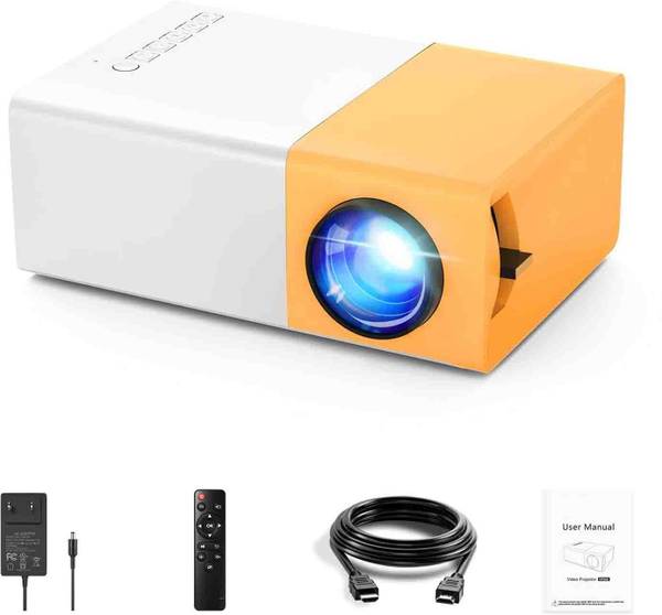 Hespa YG-300 Full HD Mini Film Projector For Home Theatre (3000 lm / Remote Controller) Portable Projector