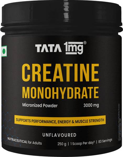 TATA 1mg Creatine Monohydrate | 100% Pure | Zero Calories | Fast Absorption Creatine