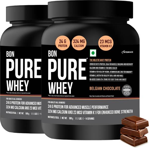 BON PURE WHEY Holistic Whey Protein with Vitamins-Minerals for Muscle Strength and Bone Health Whey Protein