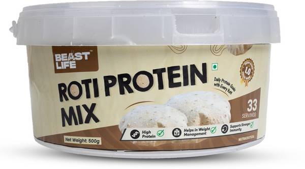 BeastLife Roti Protein Mix | For All Ages | Make Rotis Protein Rich | Plant-Based Protein