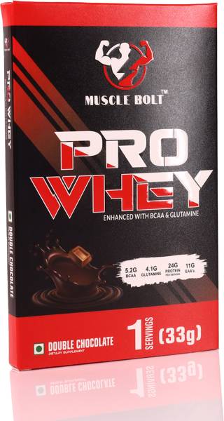 MUSCLEBOLT Pro Whey Protein Powder Faster Muscle Support & Recovery 1 Servings 24g Protein Whey Protein