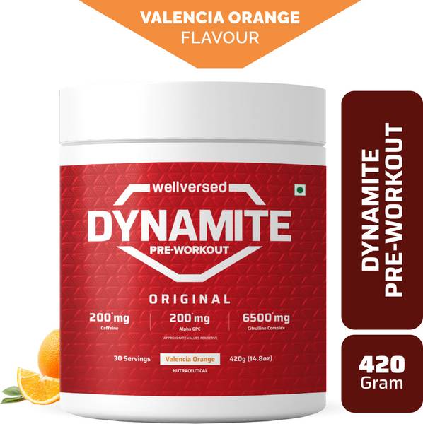 Wellversed Dynamite Pre-Workout (420g, 30 Servings) | Unleash Explosive Energy Pre Workout