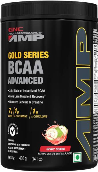 GNC PRO PERFORMANCE AMP GOLD SERIES BCAA 400 GM (SPICY GUAVA) BCAA