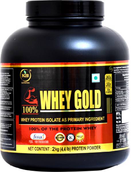 N2B Whey Gold Protein Supplement Powder Weight Gainers/Mass Gainers 2kg Whey Protein